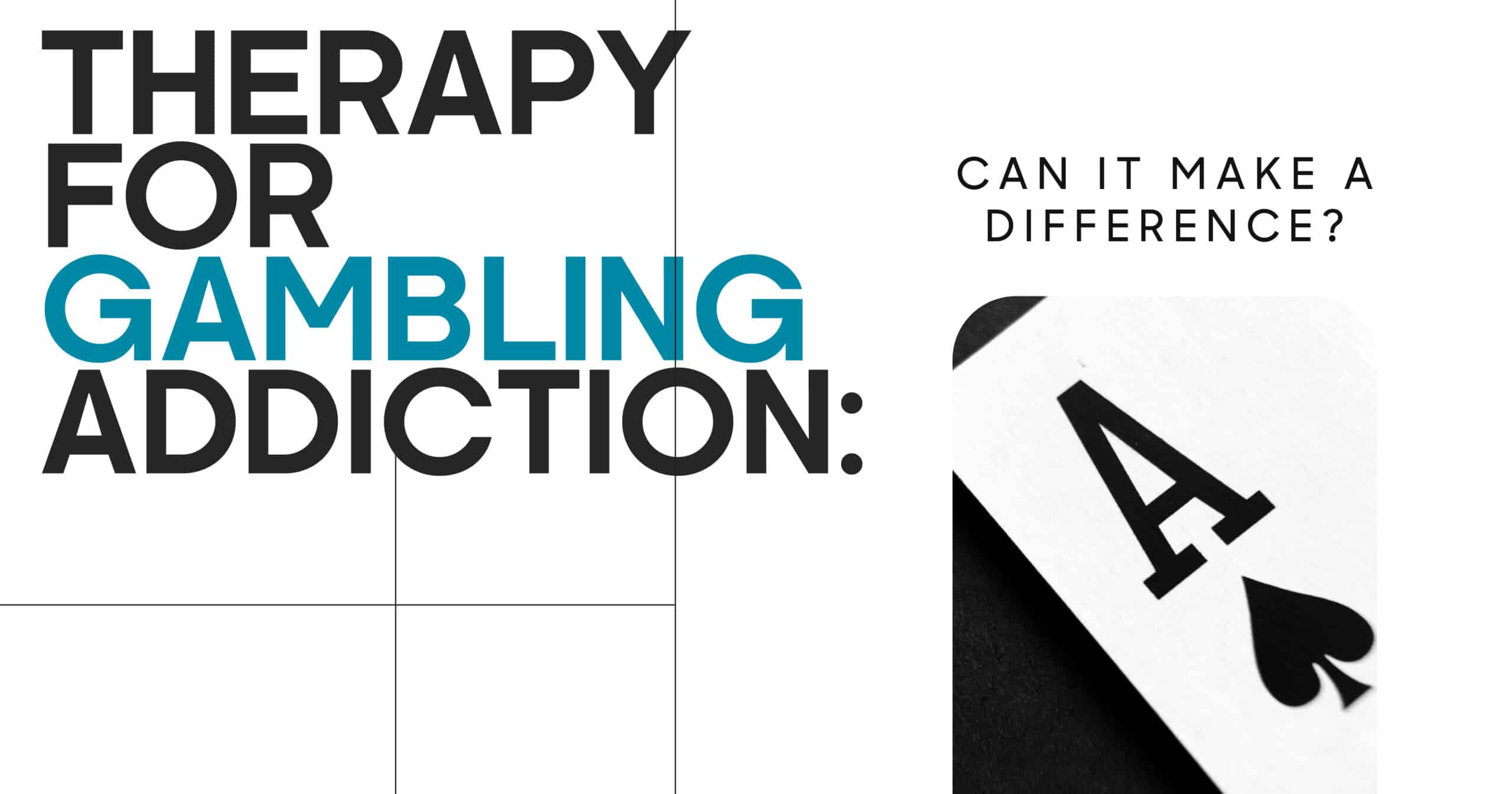 Gambling addiction therapy with an ace playing card. Find help to overcome gambling problems and compulsive betting.