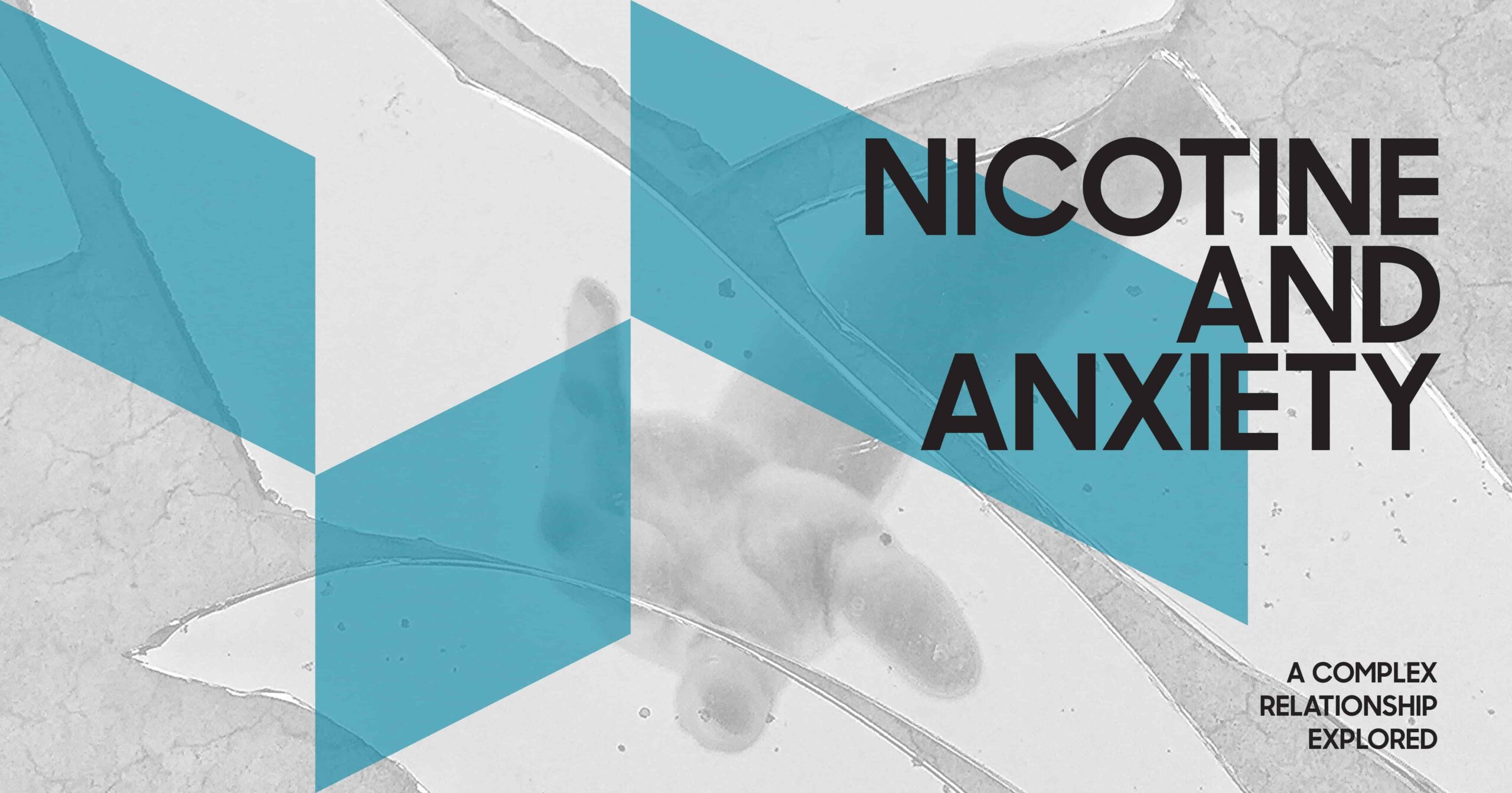 Nicotine and Anxiety: Abstract image exploring the complex relationship between nicotine use and anxiety.
