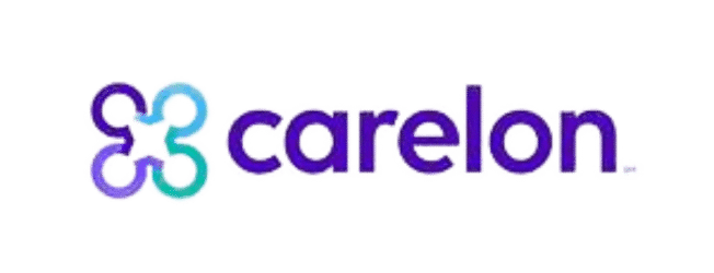Carelon logo with teal and purple interlinked loops next to the word Carelon.